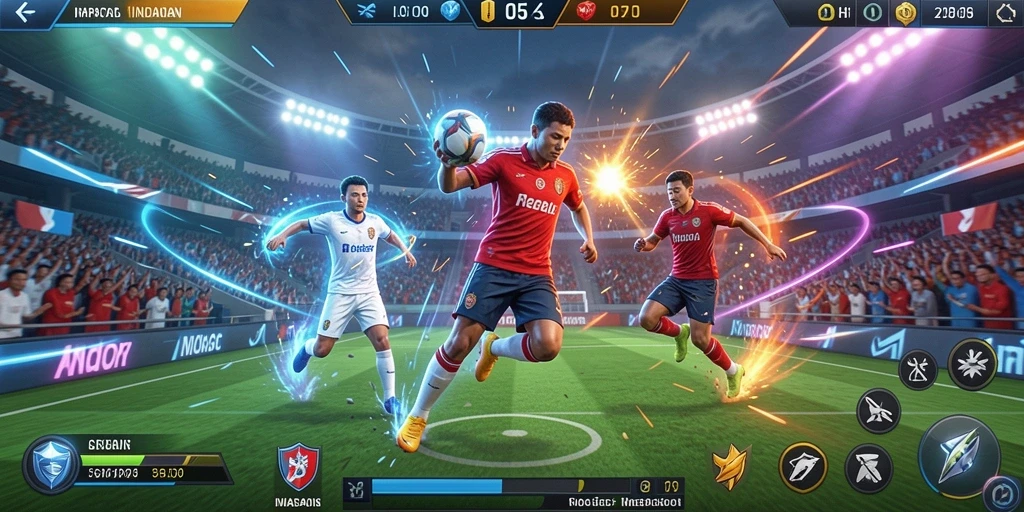 Momen seru dalam permainan multiplayer yang penuh aksi.