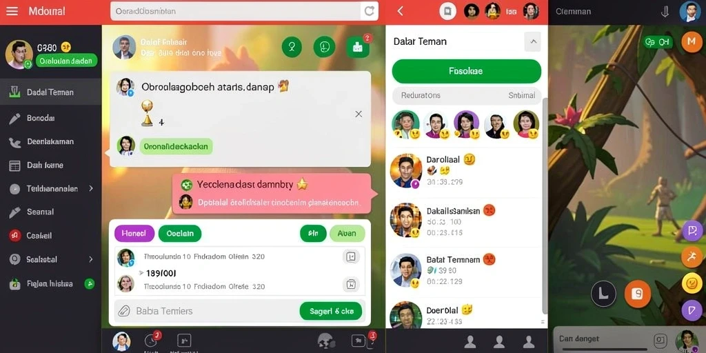 Berbagai pilihan permainan yang menantang setiap pemain.