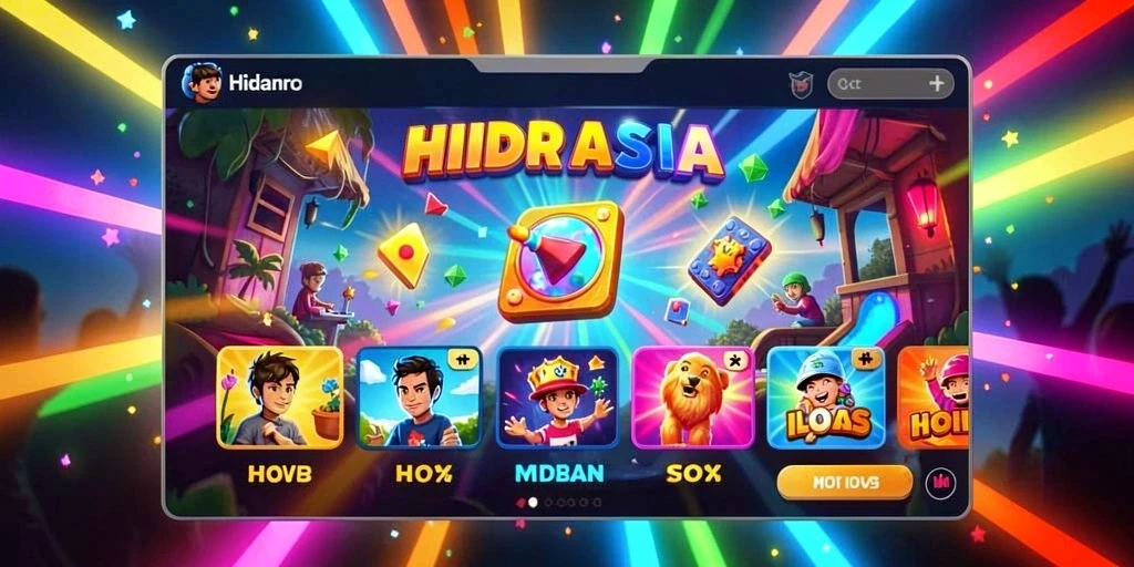 Berbagai mesin slot dengan tema yang beragam.
