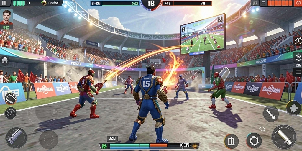 Tangkapan layar dari mode multiplayer yang seru.