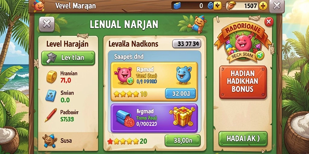 Pemenang yang merayakan hadiah menarik di dalam game.