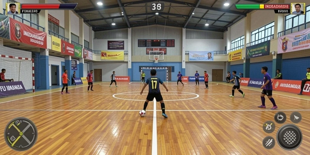 Pemandangan menakjubkan di setiap level permainan.